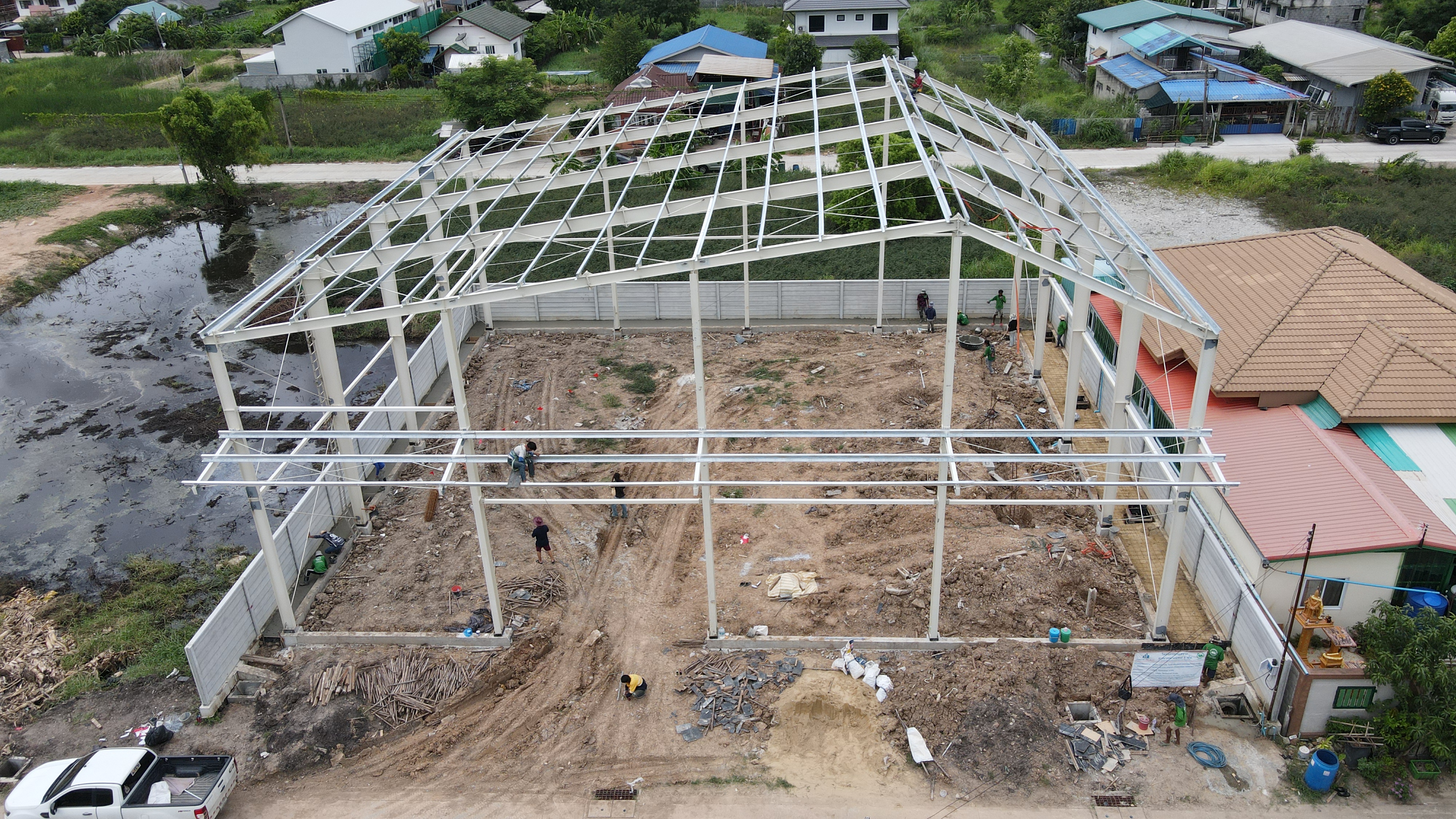 ภาพบรรยากาศอาคารช่วงแสงเย็น