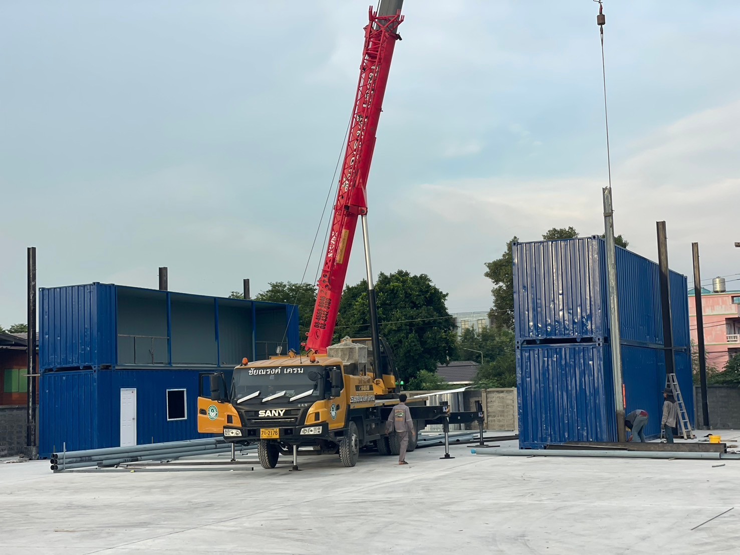 Conceptual Layout โกดัง 20x40 เมตร พร้อมสำนักงาน