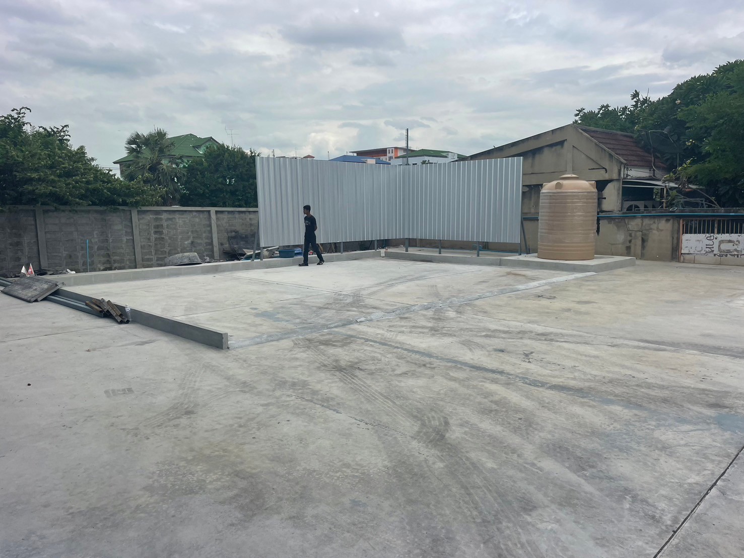 Conceptual Layout โกดัง 20x40 เมตร พร้อมสำนักงาน