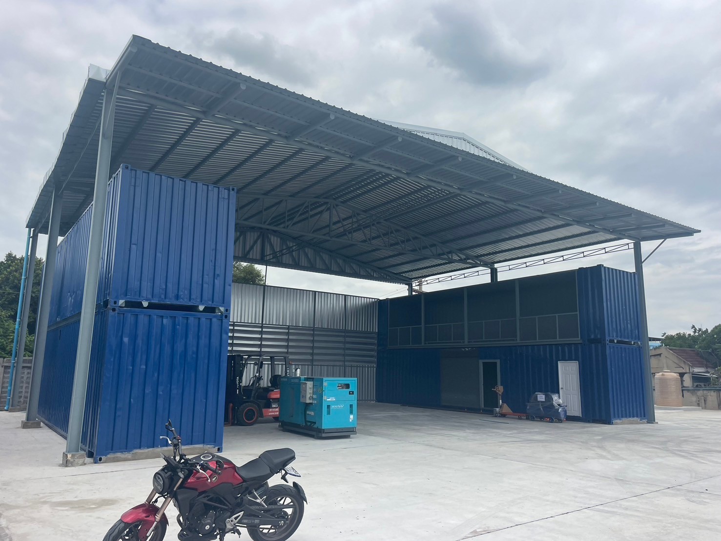 Conceptual Layout โกดัง 20x40 เมตร พร้อมสำนักงาน