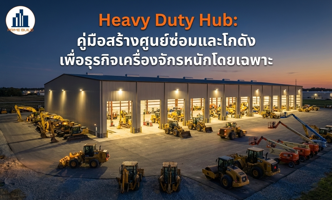 Heavy Duty Hub: คู่มือสร้างศูนย์ซ่อมและโกดัง เพื่อธุรกิจเครื่องจักรหนักโดยเฉพาะ