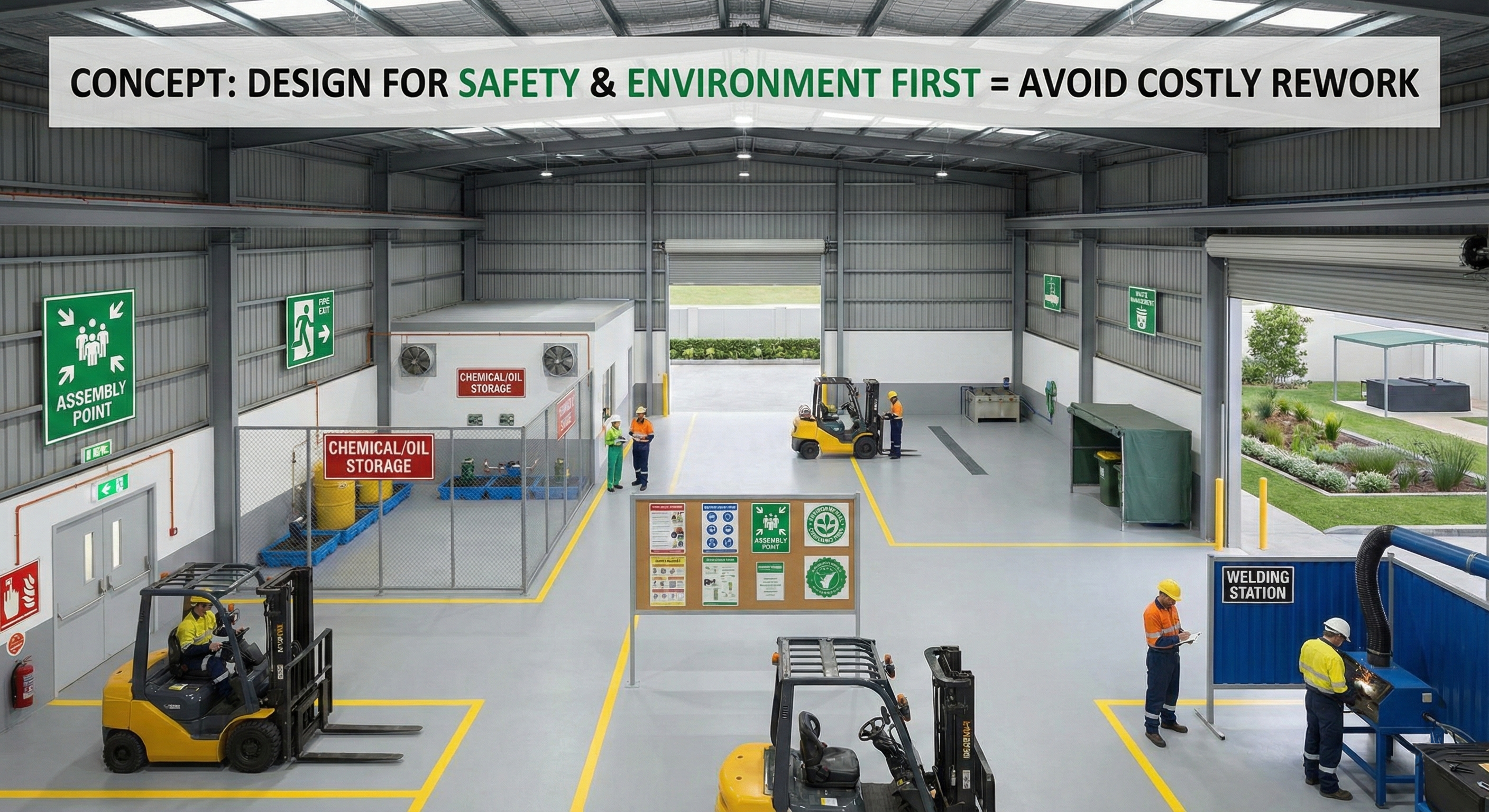 ภาพประกอบ: ความปลอดภัยในโรงงาน